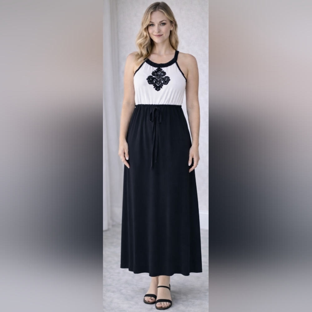 Donna Ricco Black and White Dress